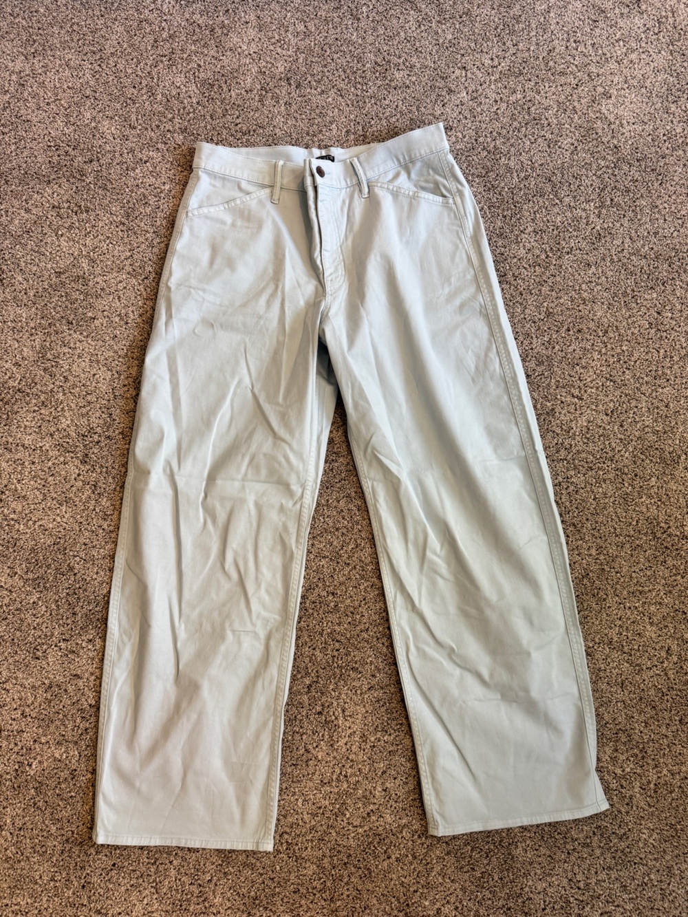 NWT J.Crew Zoe Barrel Pant Chino Chateau Blue Size 31 Tall